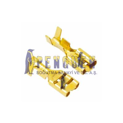 6.3 mm Dişi Terminal Soket 300 Adet İnce Tip Kablo Ucu Pabuç TKS