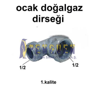 Doğalgaz Fırın Dirsek 1/2