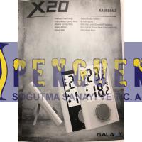 Galaxy X21 Siyah Kablosuz Oda Termostatı 