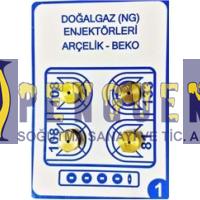 Ocak-Fırın Enjektör 9 luk Doğalgaz 