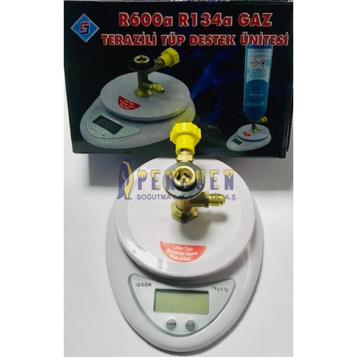 r600a gaz terazili tup destek unitesi