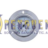 Yüksek Basınç Manometre Gliserinli TPM 500
