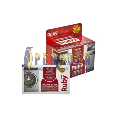 Çamaşır ve Bulaşık Makinesi Temizleme Tozu 6 Adet 40 Gram