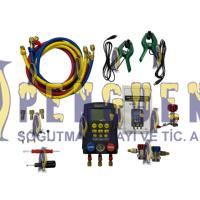 Çantalı Bütün Gazlar ile Uyumlu Dijital Manifold SBF-L-07