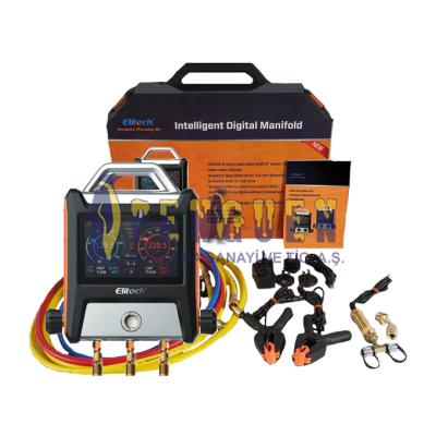 Elitech MS-4000 Akıllı 2 Valf Dijital Manifold Pro (Vakum Ölçüm + Bluetooth + Dokunmatik Ekran)