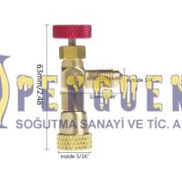 Hongsen HS-1221 Soğutucu Gaz Şarj Kontrol Vanası 1/4- 5/16