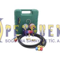 Hongsen HS-M02-410-22-A Çantalı Manifold Seti