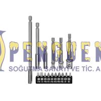 Lenox Bits ve Adaptör Seti 16 Parça Uzatma Aparatlı Tornavida ve Matkap Uyumlu Uç Takımı