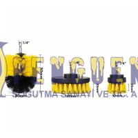 Matkap Ucuna Takılan Temizlik Fırça Seti Fırça Başlık 3 Parça