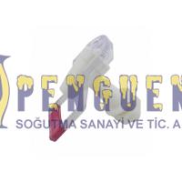 Sıcak Su Sebil Musluk Kare Dış Dişli  Kırmızı
