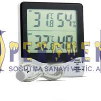 Dijital Higrometre Termometre İç-Dış 10/50C JW-100A