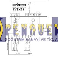 Dijital Termostat Evco Ev3x21n7 Tek Problu Dokunmatik 