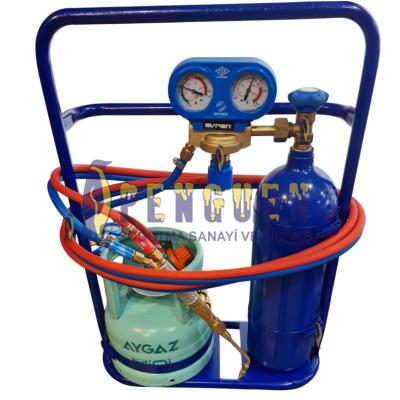 Oksijen Kaynak Seti 5 Litre Geri Tepmeli Piknik Tüplü